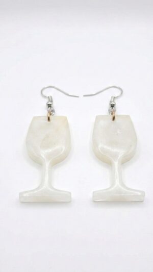 pendientes copa de vino blanco